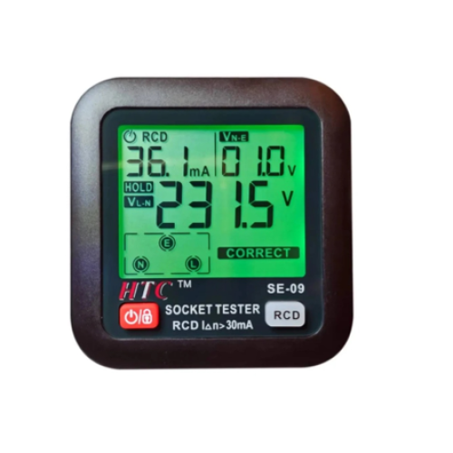 3-Pin Socket Tester for Electrical Safety Audit